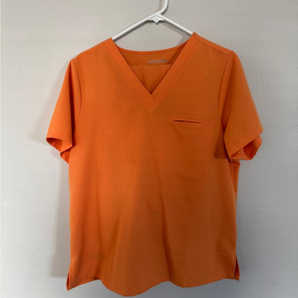 Orange mandala scrub set